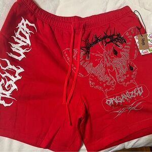 Undrtd Red Fleece shorts 3XL